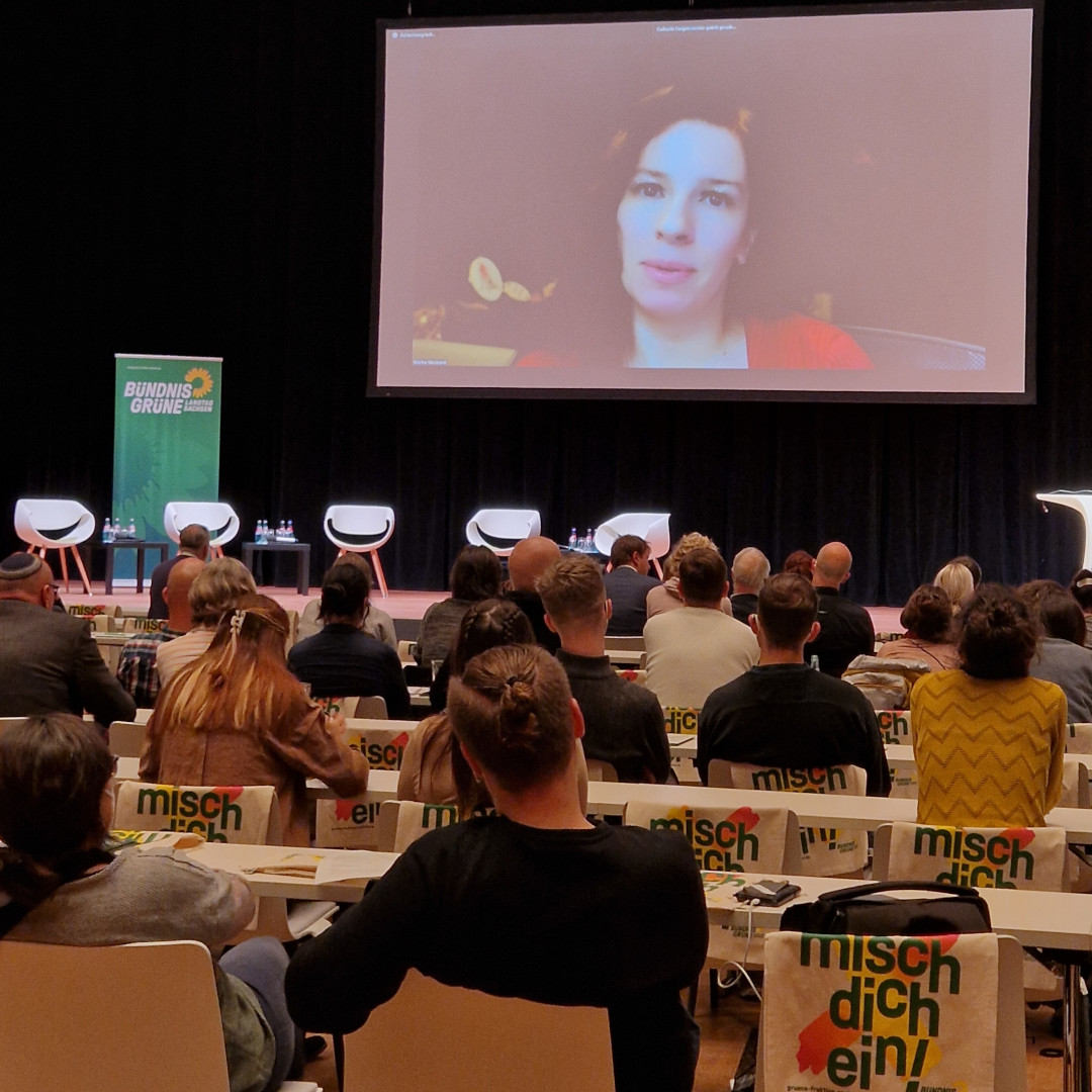 Blick ins Publikum bei BÜNDNISGRÜNER Demokratiekonferenz bei Keynote von Marina Weisband