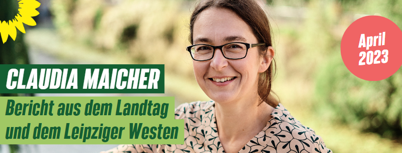 Portrait Claudia Maicher am Karl-Heine-Kanal, Bericht aus dem Landtag und dem Leipziger Westen