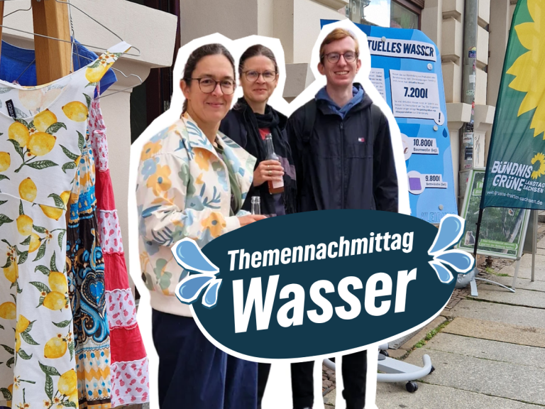 Ausstellung zu virtuellem Wasser trifft Kleidertausch: Recap zum Themennachmittag im GRÜNEN Raum am Kanal